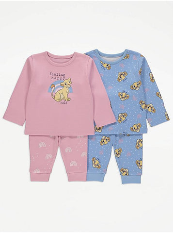 Disney The Lion King Long Sleeve Pyjamas 2 Pack