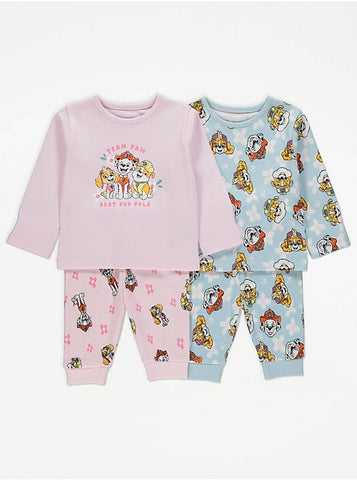 PAW Patrol Character Long Sleeve Pyjamas 2 Pack