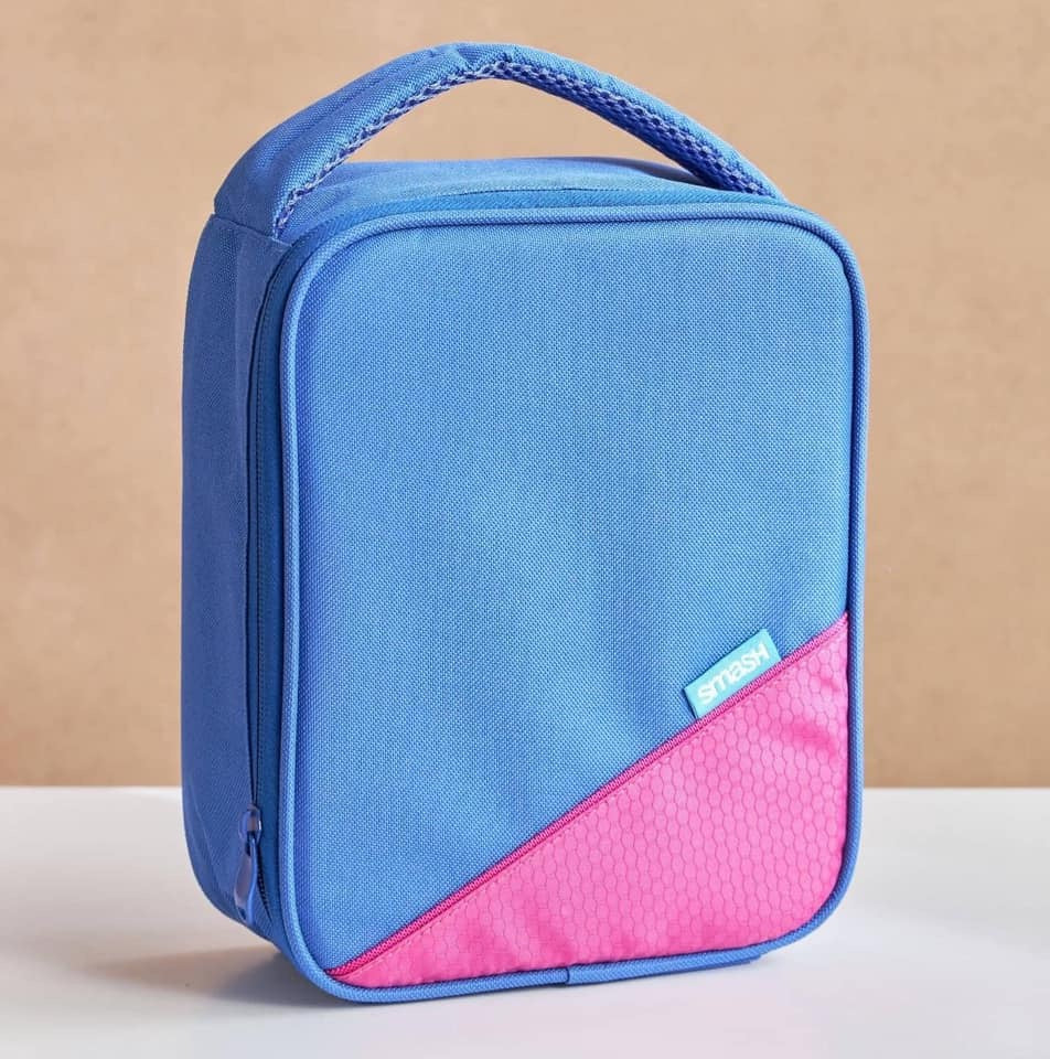 Smash Pink Blue Lunch Bag