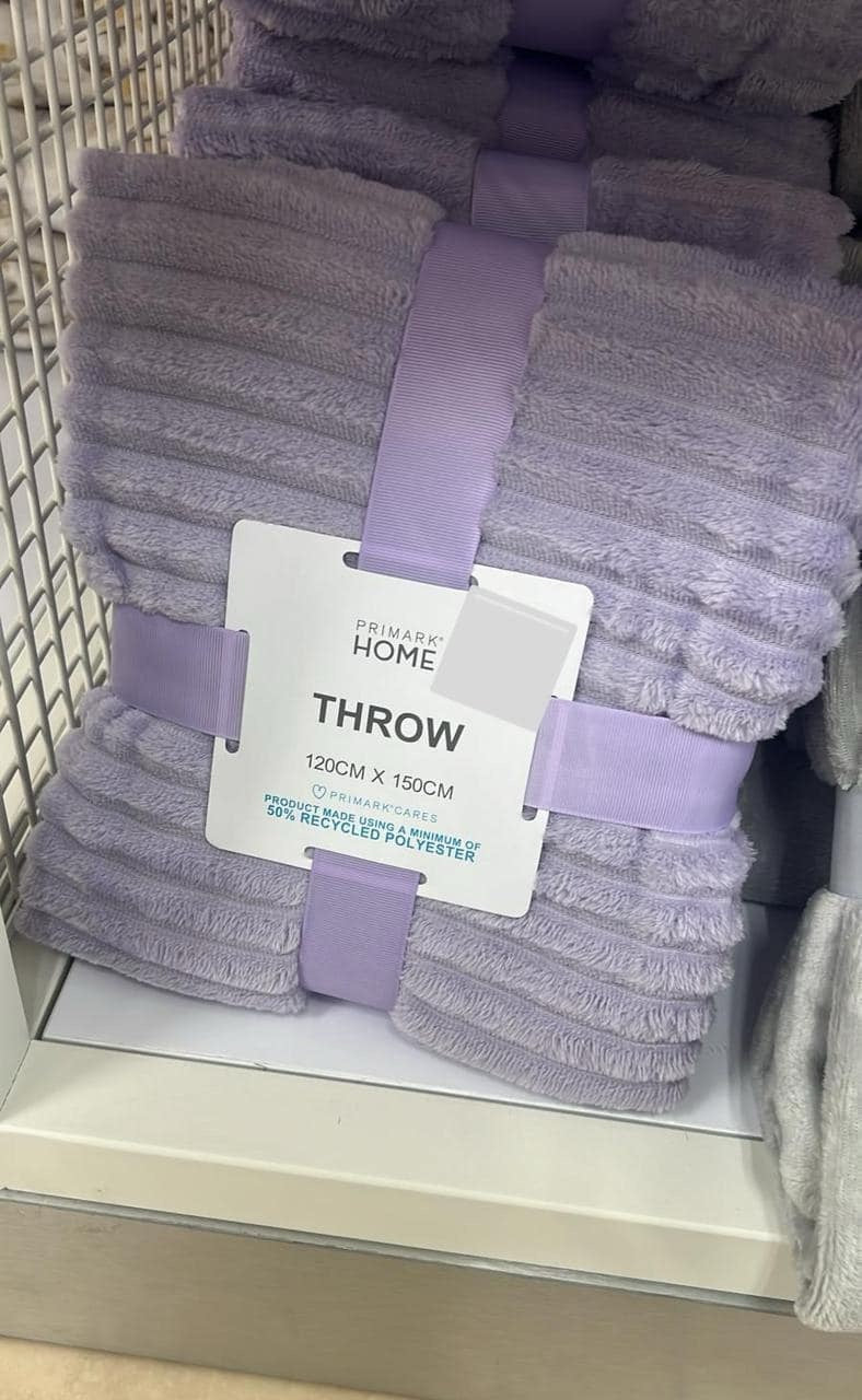 Soft Touch Ribbed Throw