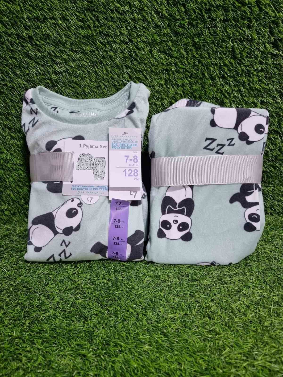 Panda Velour Pyjamas