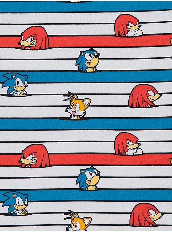 Sonic The Hedgehog Stripe T-Shirts 3 Pack