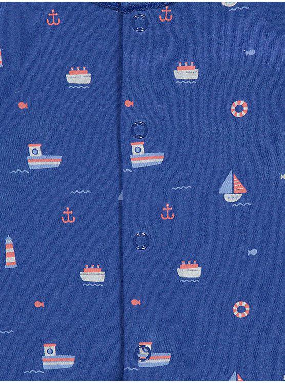 Assorted Boat Sleepsuit Rompers 3 Pack