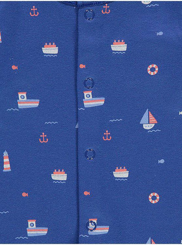 Assorted Boat Sleepsuit Rompers 3 Pack