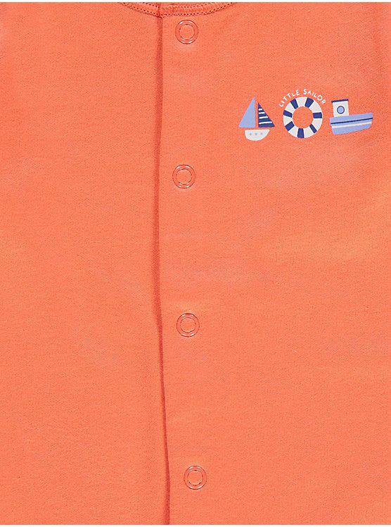 Assorted Boat Sleepsuit Rompers 3 Pack