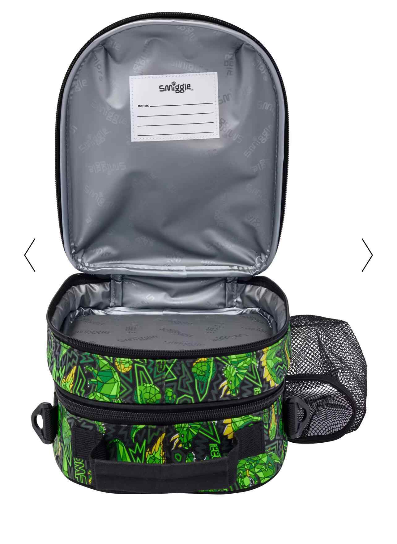 Smiggle Wild Side Hardtop Curve Lunch box With Strap