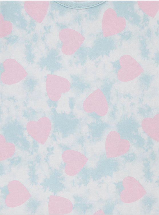 Tie Dye Heart Clouds Short Pyjamas 2 Pack