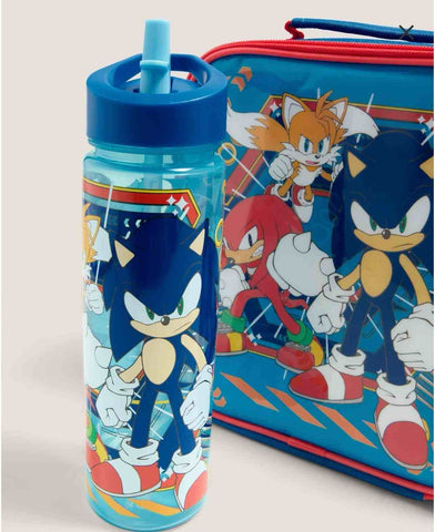 Matalan Sonic Blue Lunch Bag & Bottle