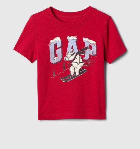 Polar Bear Printed Logo T-Shirt Gap