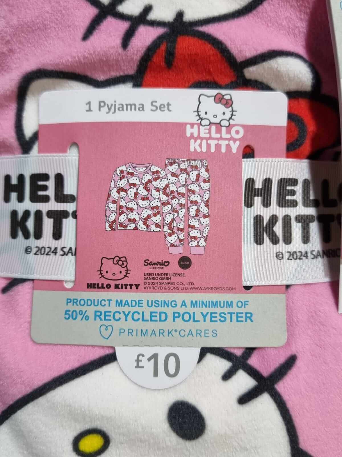 Hello Kitty Velour Pyjamas