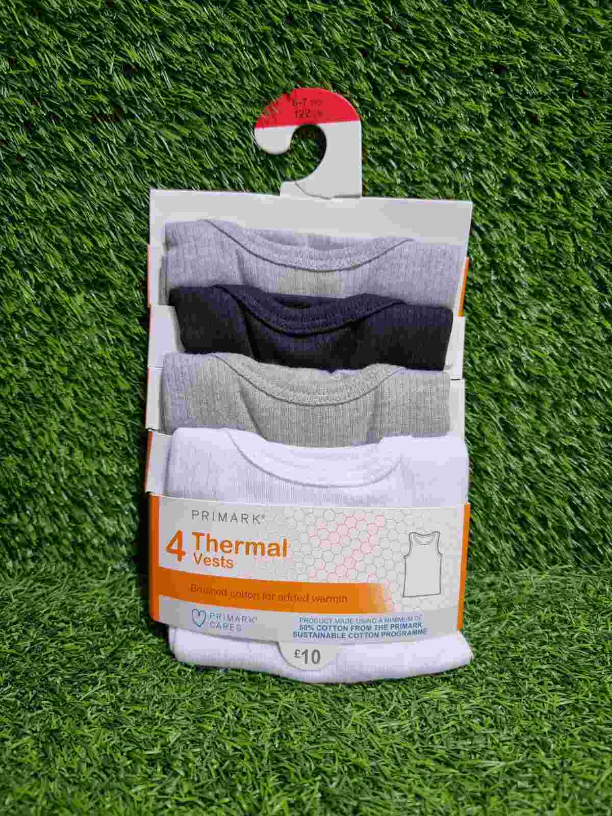 Primark Sleeveless Thermal Vests - 4 PCS
