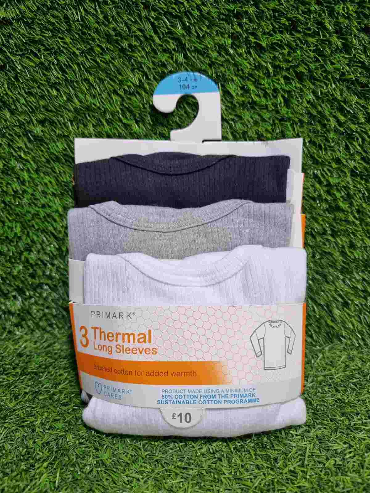 Primark Full Sleeves Thermal Vests - 3 PCS