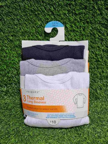 Primark Full Sleeves Thermal Vests - 3 PCS