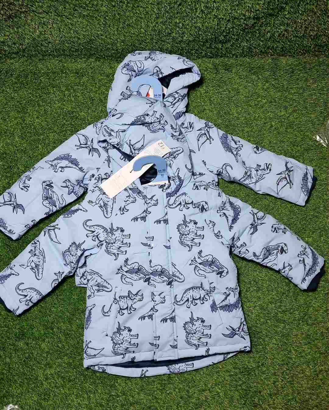 Primark Sky Blue Dino puffer jacket