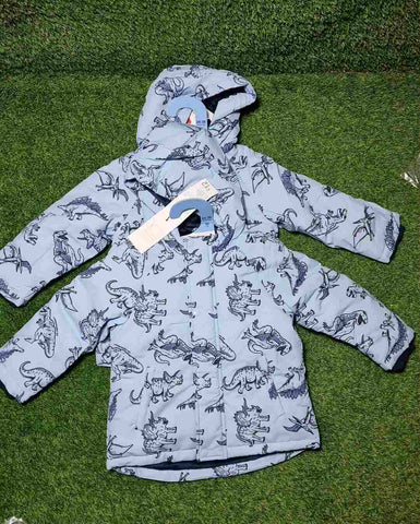 Primark Sky Blue Dino puffer jacket