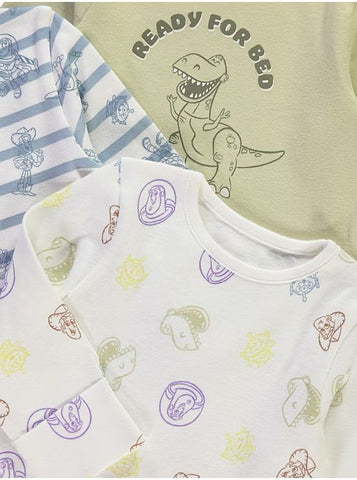 Disney Pixar Toy Story Long Sleeve Pyjamas 3 Pack