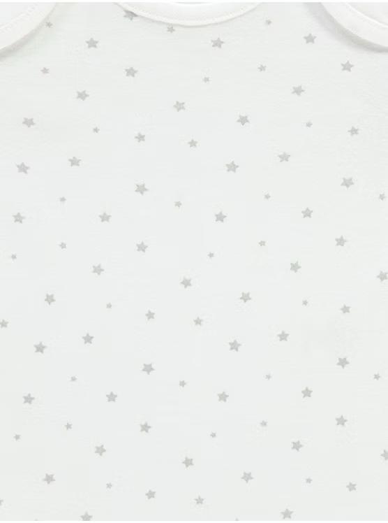 Grey Star Short Sleeve Bodysuits 7 Pack