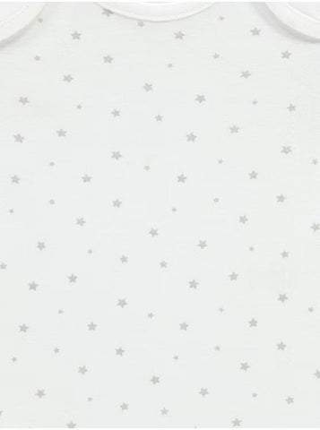 Grey Star Short Sleeve Bodysuits 7 Pack