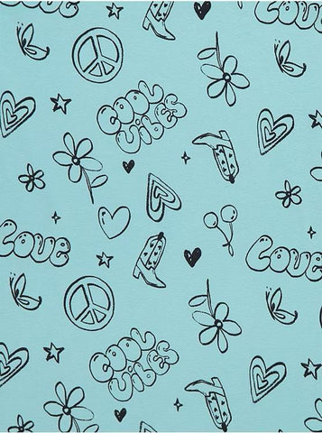 Pastel Cool Vibes Sketch Short Sleeve Pyjamas 3 Pack