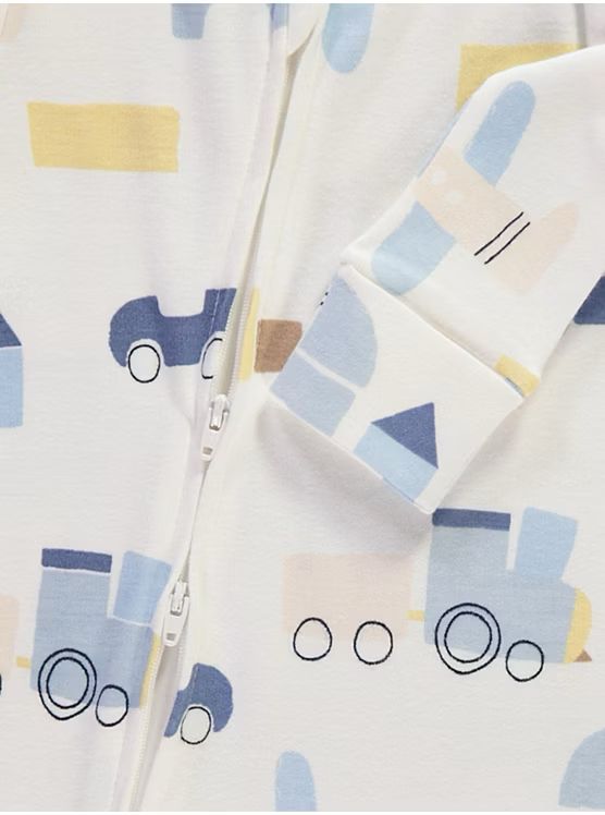 Long Sleeve Sleepsuits 3 Pack