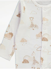 Safari Animal Long Sleeve Sleepsuits 3 Pack