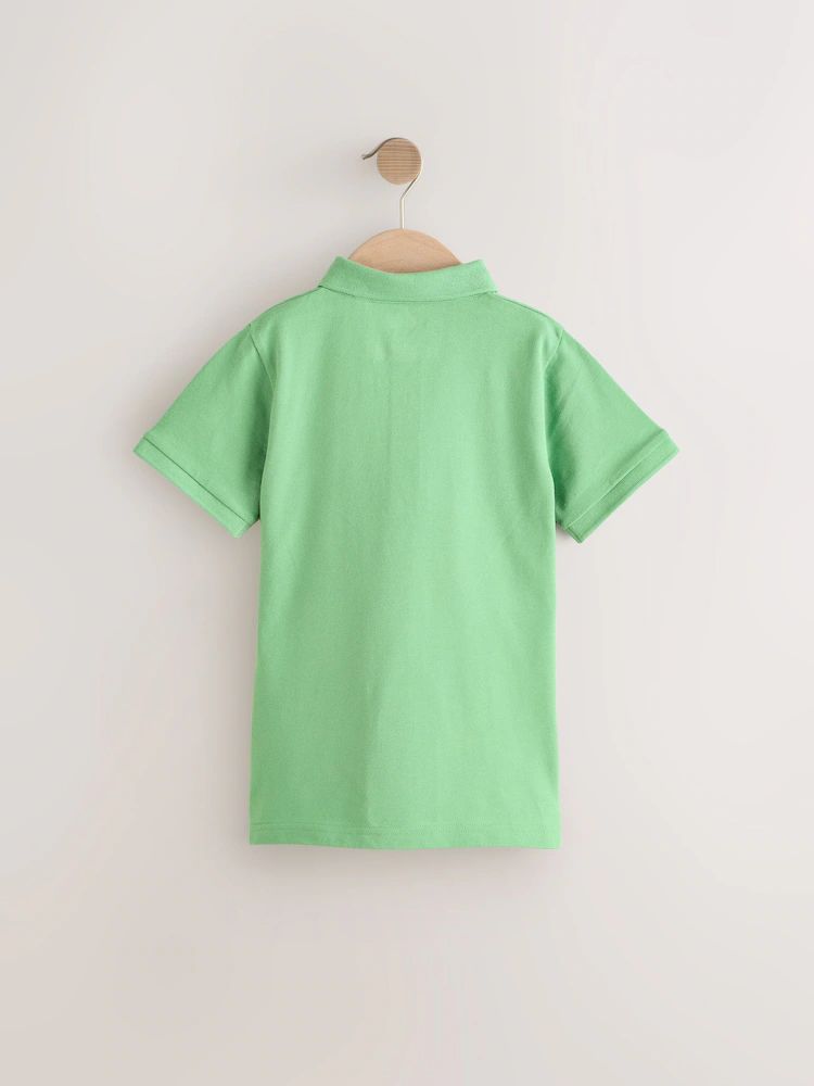 Next Apple Green Short Sleeve Polo Shirt