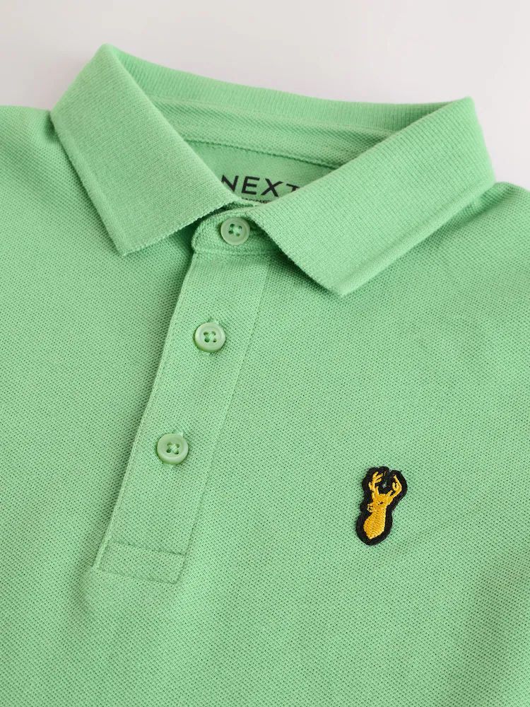 Next Apple Green Short Sleeve Polo Shirt