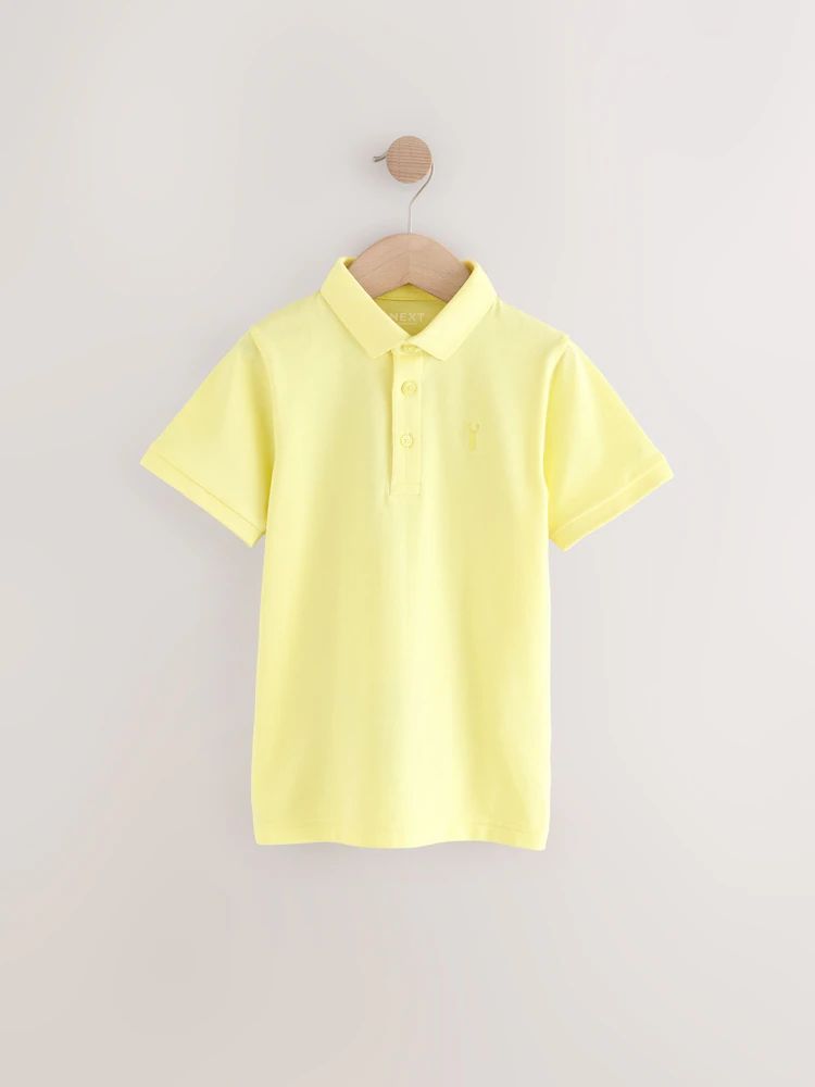 Next Apple Yellow Short Sleeve Polo Shirt