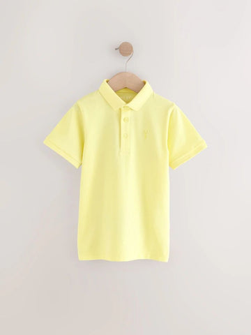 Next Apple Yellow Short Sleeve Polo Shirt
