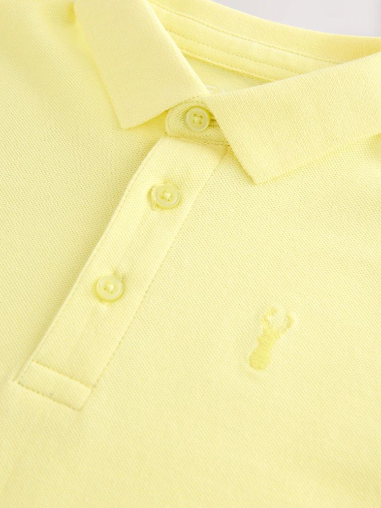 Next Apple Yellow Short Sleeve Polo Shirt