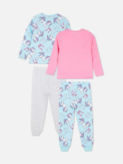 Girls 2-Pack Magical Unicorn Cotton Pyjama Sets