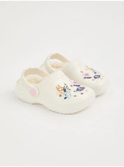 George at ASDA Kids Bluey Fleece Lined Clogs Shoes