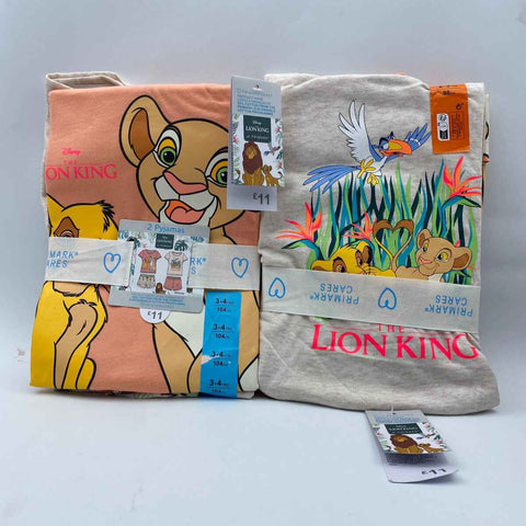 Lion King Printed Pyjamas 4PCS Set