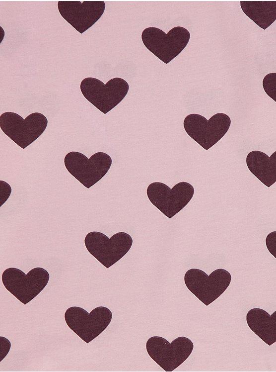 George Burgundy Heart Long Sleeve Pyjamas 3 Pack