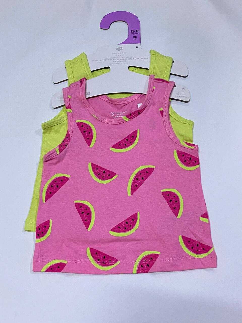 Primark Watermelon Print Tops 2Pack Set