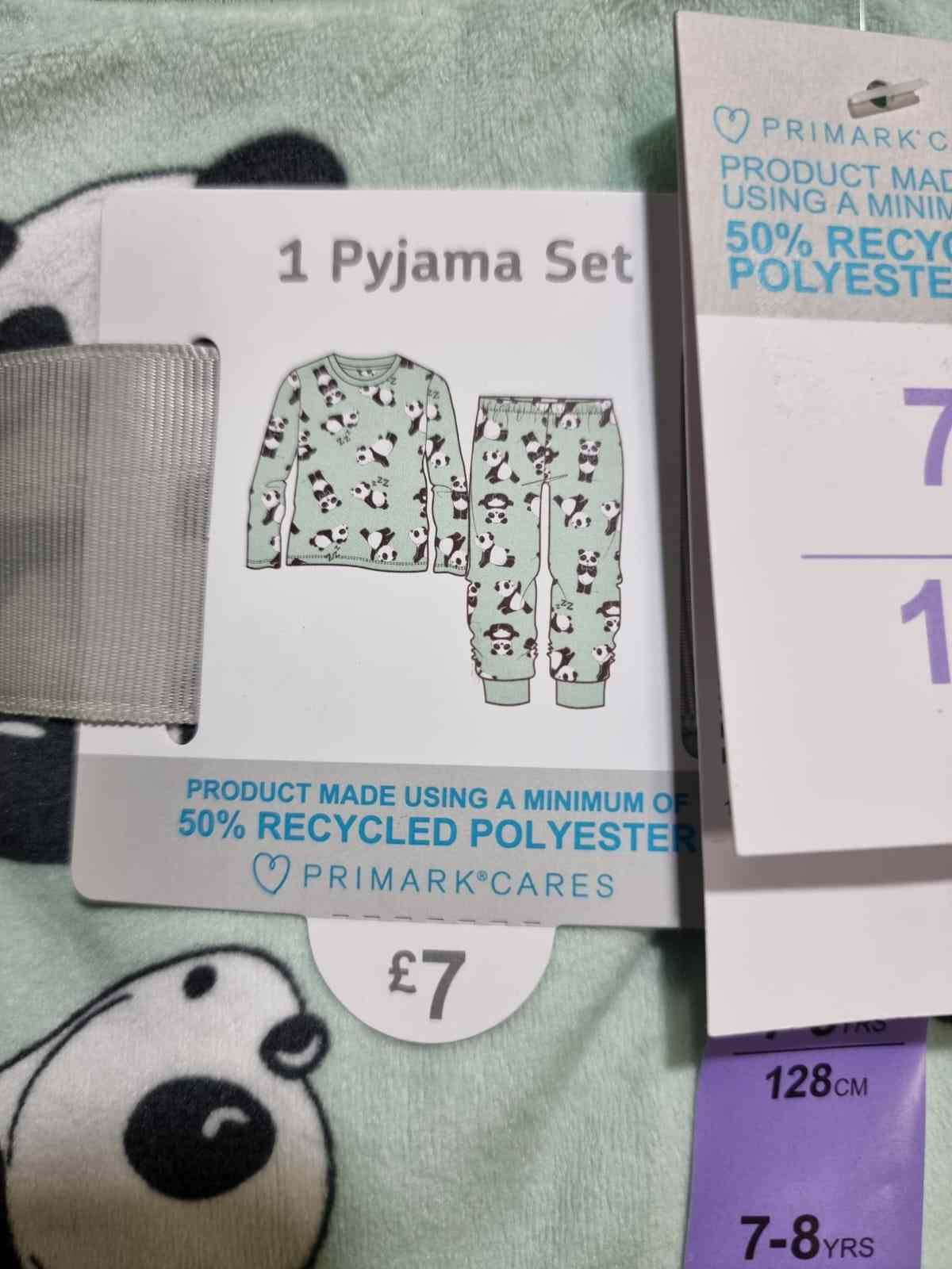 Panda Velour Pyjamas