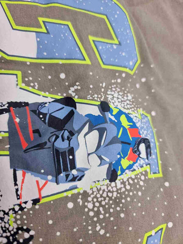 Biker Print Logo T-Shirt Gap