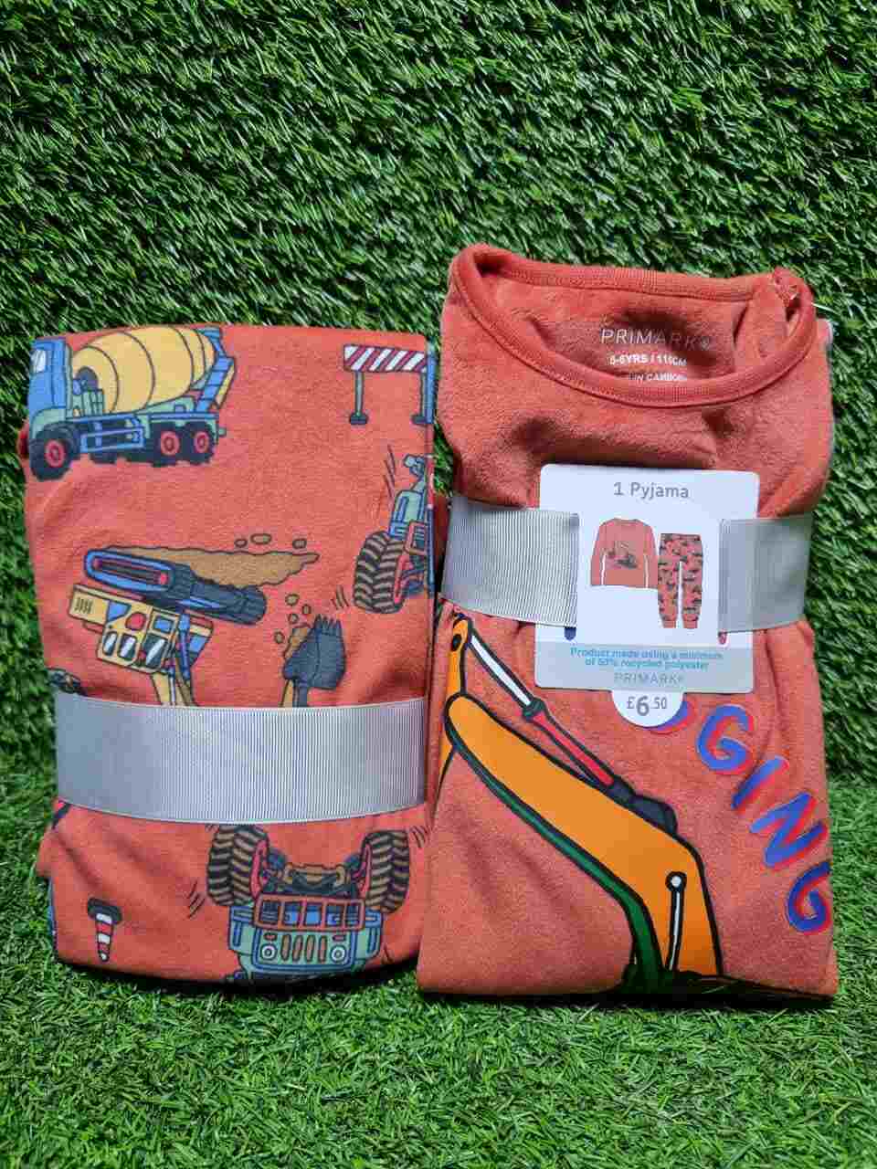 Digger Graphic Cosy Pyjamas