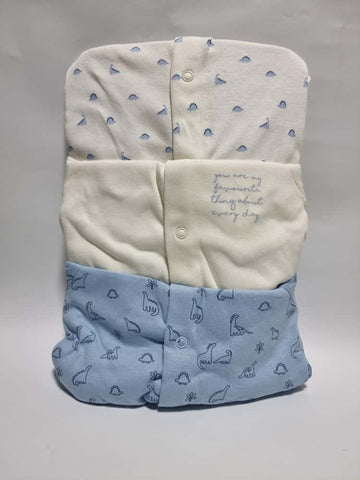 Blue Dinosaur Sleepsuits 3 Pack