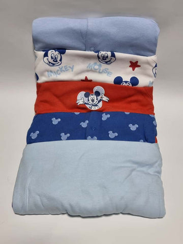 Disney Mickey Mouse Sleepsuits 5 Pack