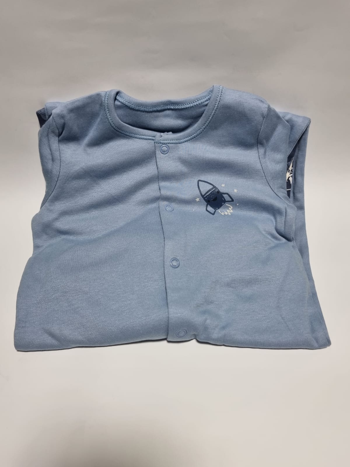 Blue Space Star Sleepsuits 3 Pack