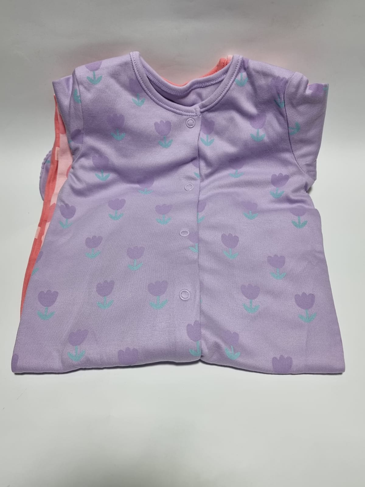 Tulip Heart Sleepsuits 3 Pack