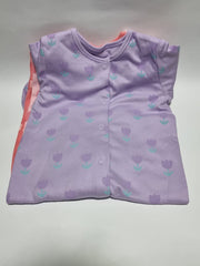 Tulip Heart Sleepsuits 3 Pack