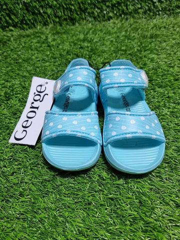 Aqua Seashell Strap Sandals