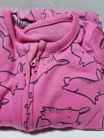 Cute Animals Zip Fasten Sleepsuits 3 Pack