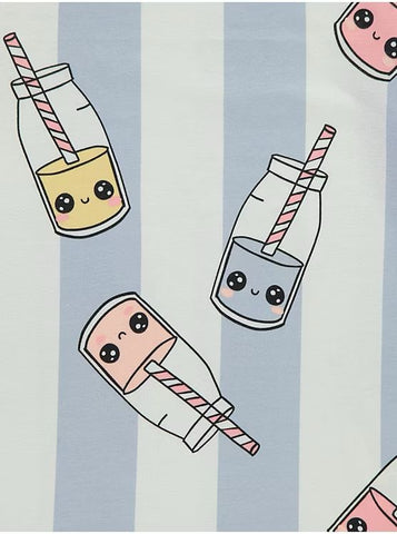 Striped Strawberry Milk Short Sleeve Pyjamas 3 Pack