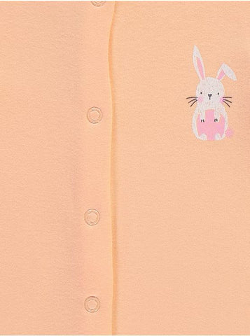 Pastel Bunny Heart Rompers 3 Pack