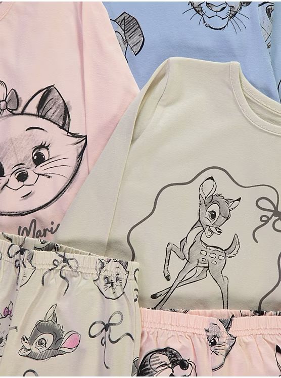 Disney Classics Long Sleeve Pyjamas 3 Pack