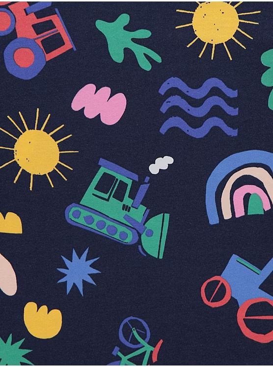 Blue Fun Vehicles Pyjamas 3 Pack