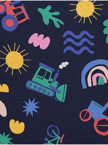 Blue Fun Vehicles Pyjamas 3 Pack